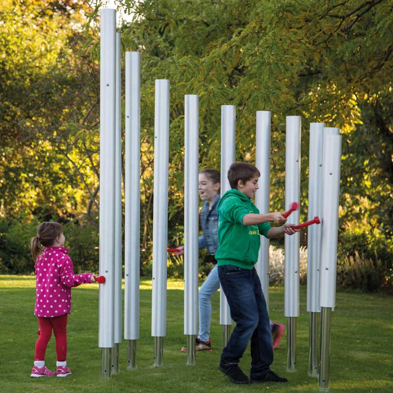 Großes Klangröhrenspiel COLOSSUS CHIMES zum Einbetonieren, Outdoor-Klangobjekt