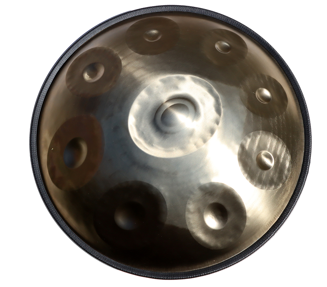 Handpan, standard, Stimmung D-Amara, Edelstahl, 8+1 Töne, 440 Hz