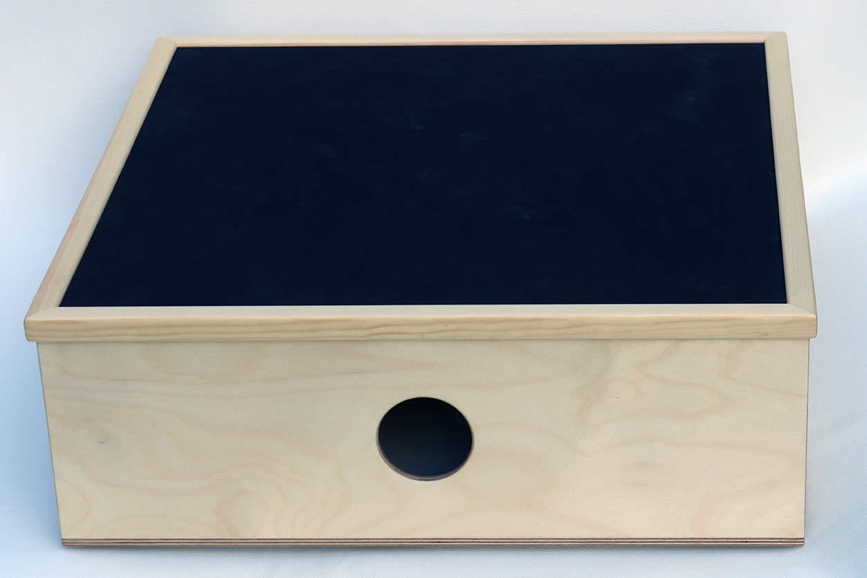 Allton Sensonanzbox, klein, Resonanzkasten aus Holz mit Moosgummimatte 58 x 58 x 20 cm