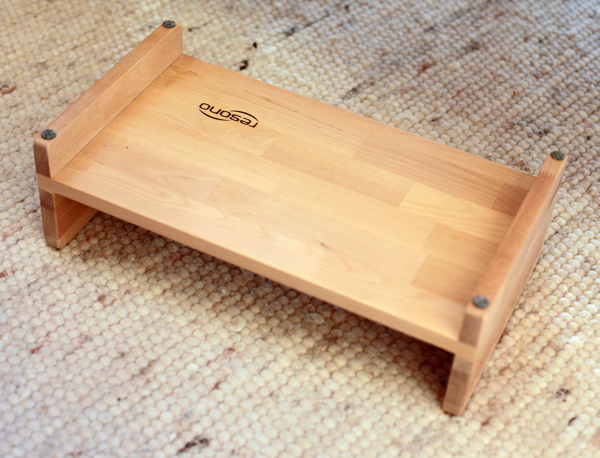 Fußhocker, Fußbank für SoundPad, Holz, 6 oder 10 cm hoch, 44 x 24 x 14 cm