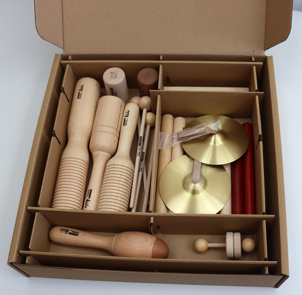Rohema Orff-Set 2, 13 Instrumente in Pappbox