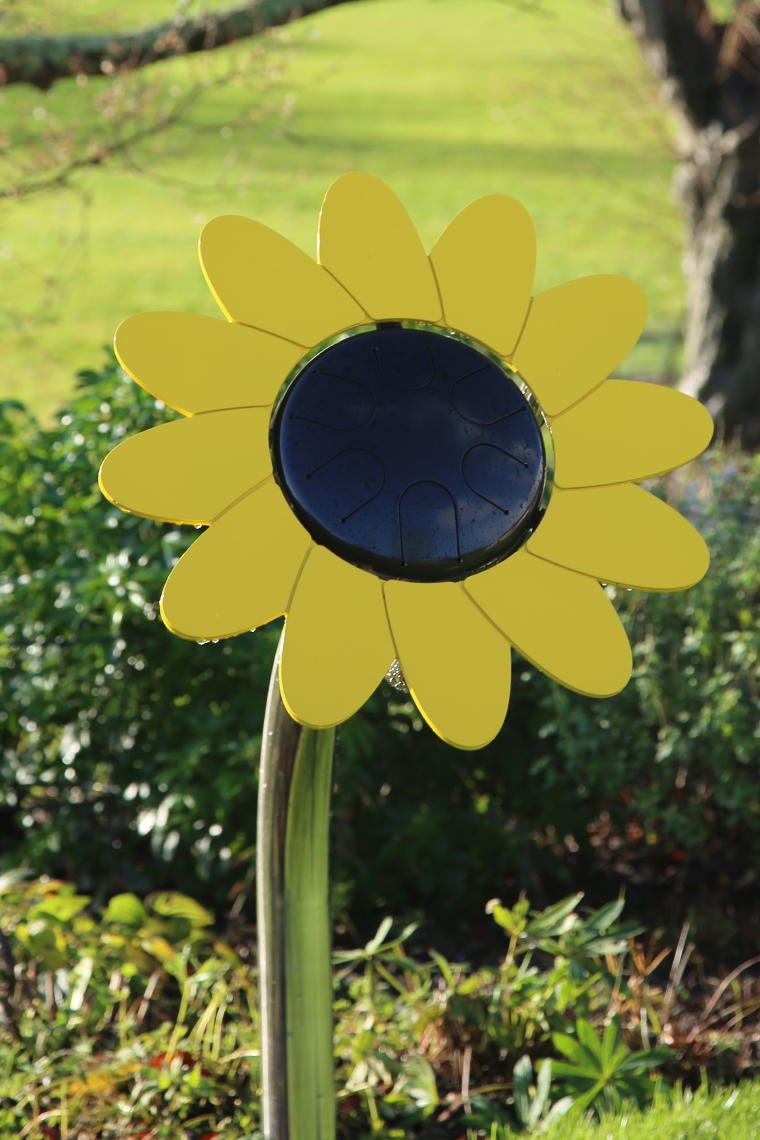 Sonnenblume HAPI DRUM, Zungentrommel mit Bodenplatte zum Anschrauben, Outdoor-Instrument