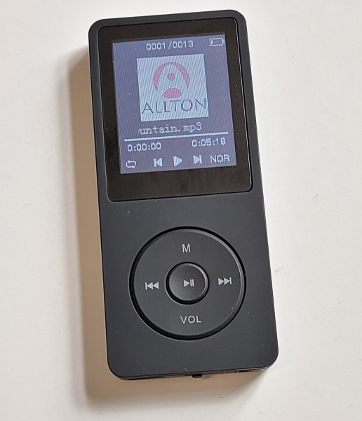 MP3-Player 16 GB mit 1,8“ Bildschirm, für 70 Std. Musik