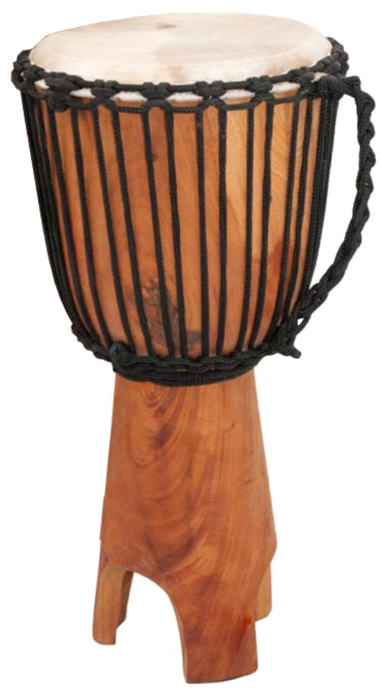 StandDjembe, groß, 30x65 cm mit Fuß Djembes Trommeln Rhythmus