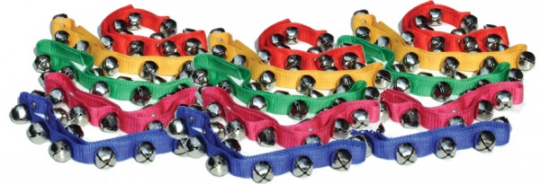15 -er Set Klett-Bauchschellen Nylon 10 Schellenn