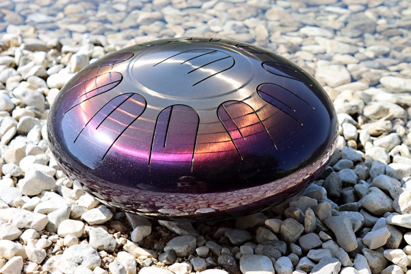 Mandalafon Purple Galaxy, Stahlzungentrommel lackiert, 30cm, G-Dur diatonisch