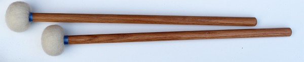 Filzschlägel, mittel, 46 mm, Holzstiel, Paar