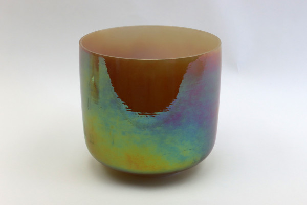 Kristall-Klangschale Galaxy, glasiert, 20 cm