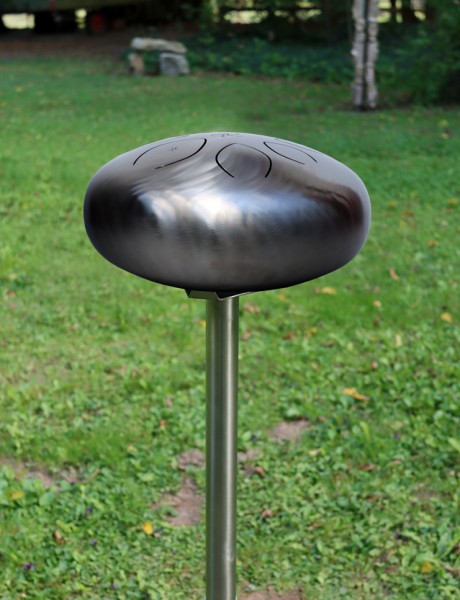 Outdoor-Musikinstrument Mandalaphon-Sonnig, mit Bodenplatte zum Anschrauben