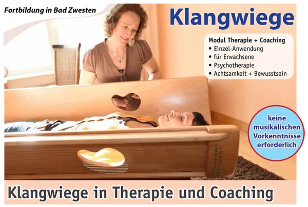 Klangwiege-Fortbildung, Modul: Klangwiege in Therapie + Coaching mit Anke Wiesbrock