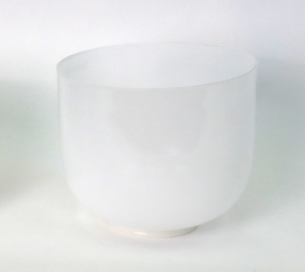 Kristall-Klangschale weiß, 20,5 cm x 117,5 cm