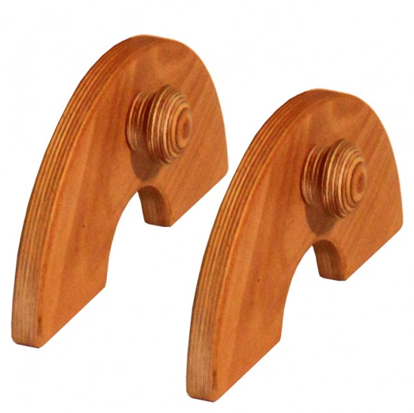 Monochordfüßchen Paar mit Holzschraube für ALLTON Monochord