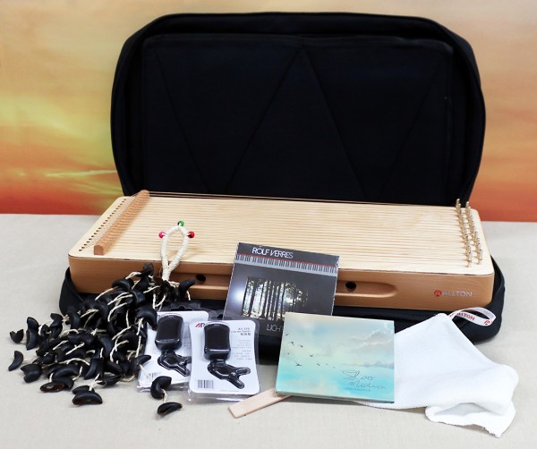 Allton Monochord-Relax-Set, Behandlungsmonochord, Tambura-Stimmung, mit Tasche, Stimmgerät ,....