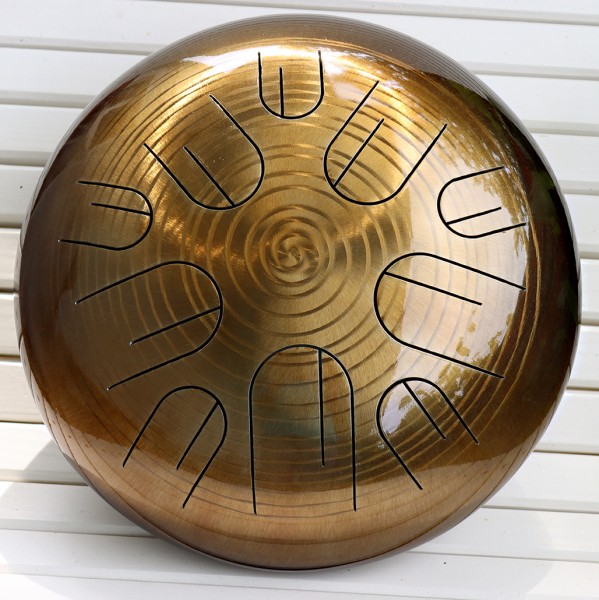 Mandalafon Golden Galaxy, Stahlzungentrommel lackiert, 30cm, A-moll Triton
