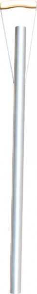 Große Aluminium Klangröhre silber, ca. 98 cm lang Ton C 256 Hz,