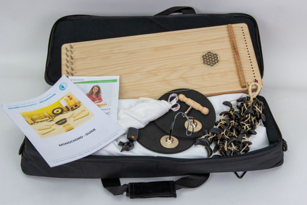 Monochord-Set Universal, Monochord ZMB2, Lagerkissen, Tasche, Reinigungstuch, Unterlage-Pads,